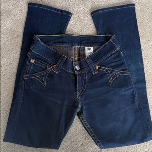 Levi's Type 1 Western Boot Dark Blue Jean